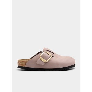 Birkenstock5.5折 千载难逢！Boston 大搭扣女士紫色穆勒鞋