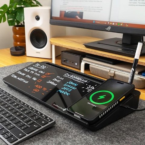 DeskBoard Buddy 桌面玻璃写字白板 自带无线充