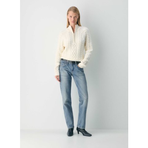 1/4拉链美利奴毛衣