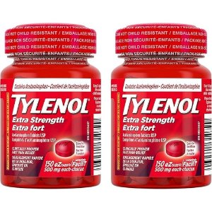 Tylenol 500mg 强效止痛 300片，居家必备
