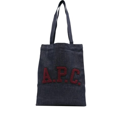 A.P.C. LOGO刺绣牛仔托特包 中号