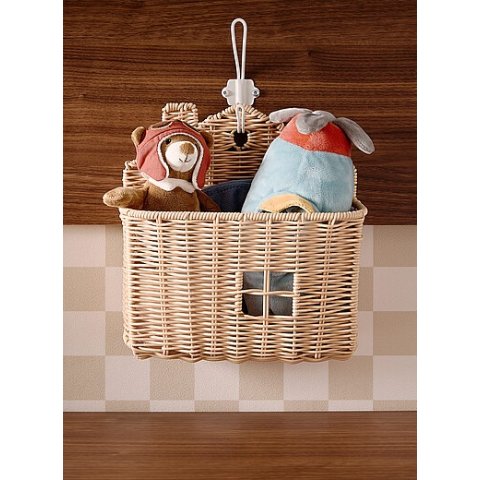 小房子挂墙收纳篮