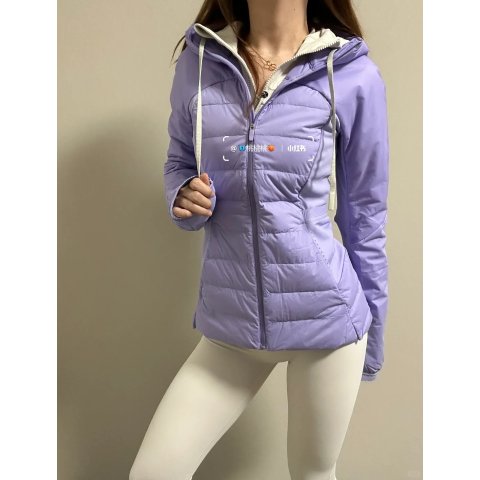 Lululemon6折！超嫩 公主紫小蛮腰Down for It All 羽绒服