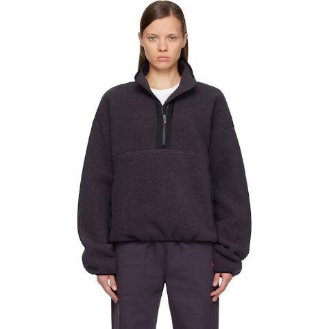 The North Face 1/2拉链抓绒衣 灰色