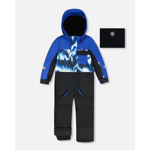 拼色连体滑雪服