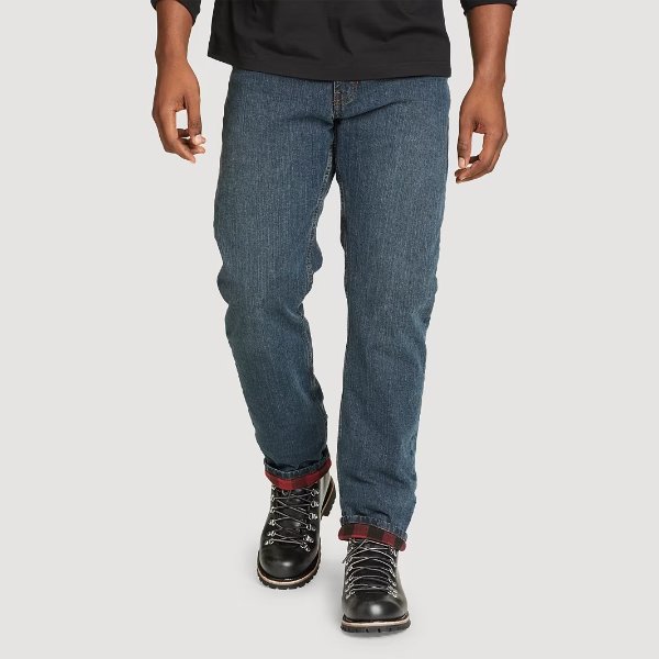 H2Low 弹力法兰绒衬里牛仔裤 男