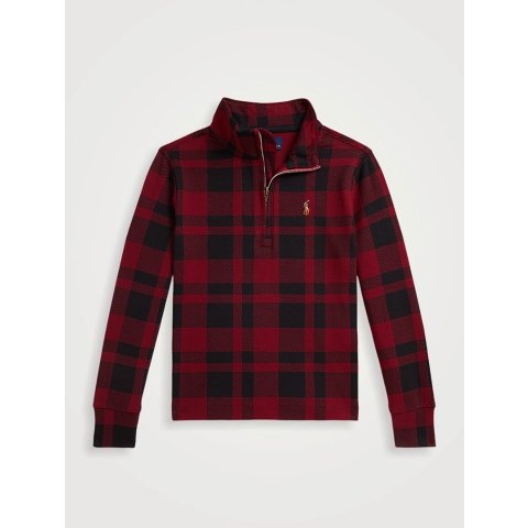 Plaid 棉质套头衫