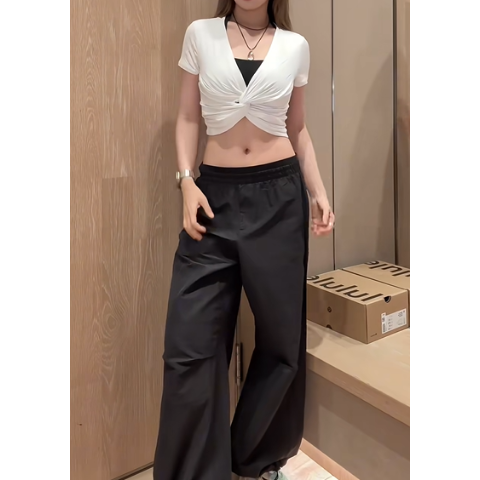 LululemonModal-Silk 扭结短款T恤