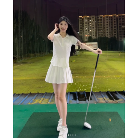 Quick-Dry 短袖Polo直筒下摆