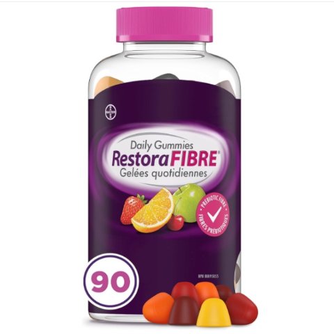 RestoraLAX 每日益生元纤维软糖90粒装 可吃一个半月