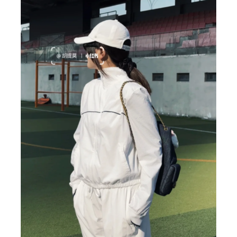 Court Rival 运动夹克 黑白条