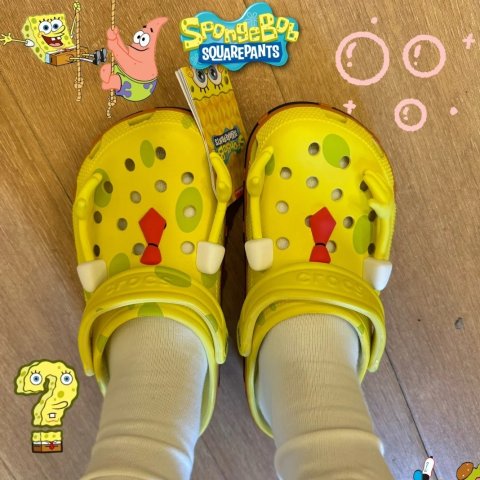 海绵宝宝联名款洞洞鞋