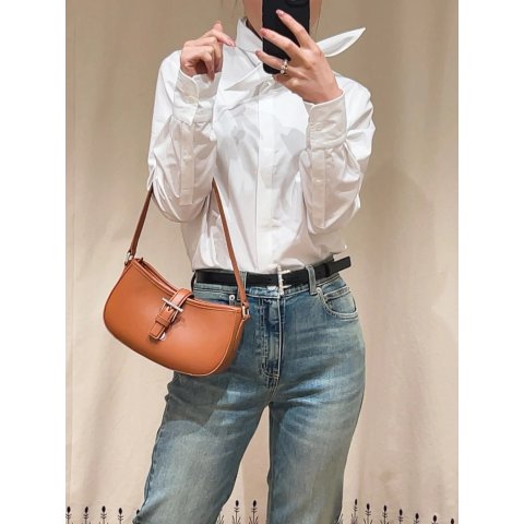 Mini T-Bar 麂皮单肩包