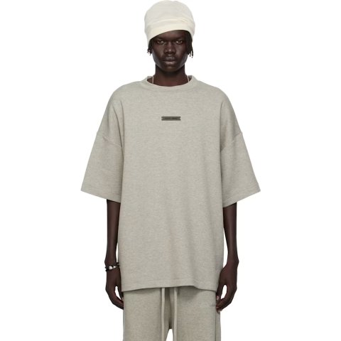 Gray Pique 圆领T恤 90s版型