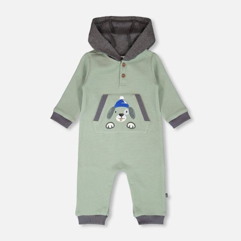 One-Piece 连体裤 翡翠绿 口袋