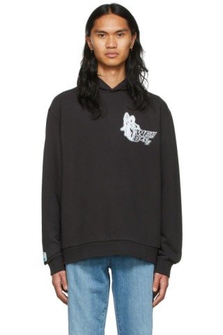 Black 棉质连帽衫