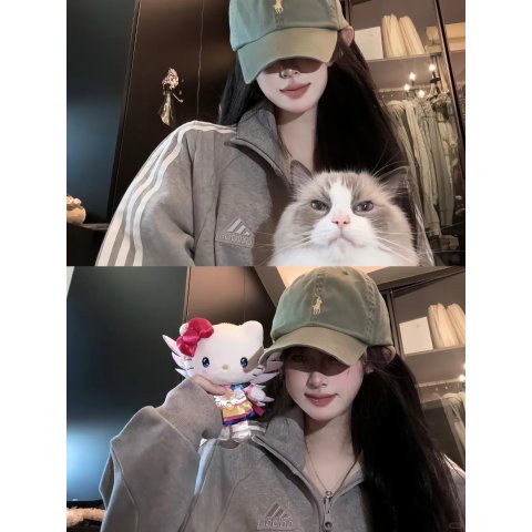 军绿色黑标！Iconic 棉质棒球帽 卡其色