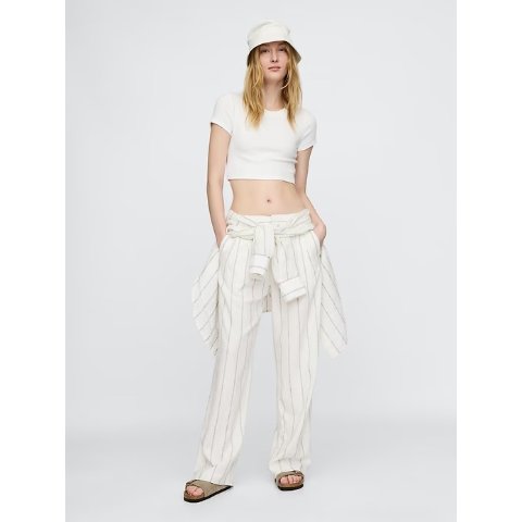 365 亚麻混纺长裤