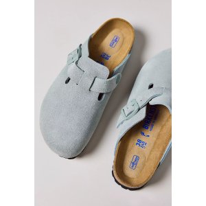 Boston 女士软木麂皮拖鞋