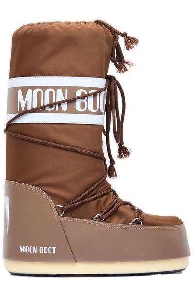 Icon 标志印花系带靴