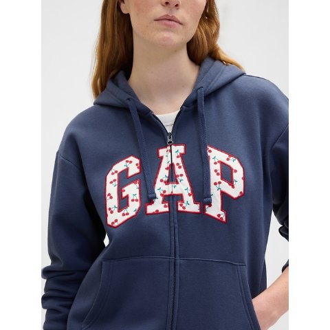 Gap Logo连帽拉链衫