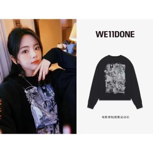 We11done电影拼贴图案卫衣