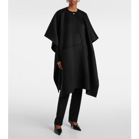 TotemeDouble 羊毛大衣 围巾领