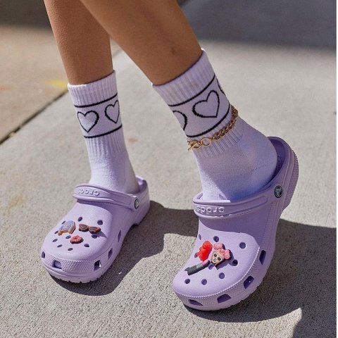 Crocs紫色的少女感YYDS Classic 大童浅紫色