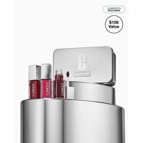 Clinique价值$108=5.3折唇颊两用 3件套