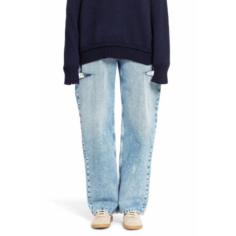 牛仔 破洞牛仔裤