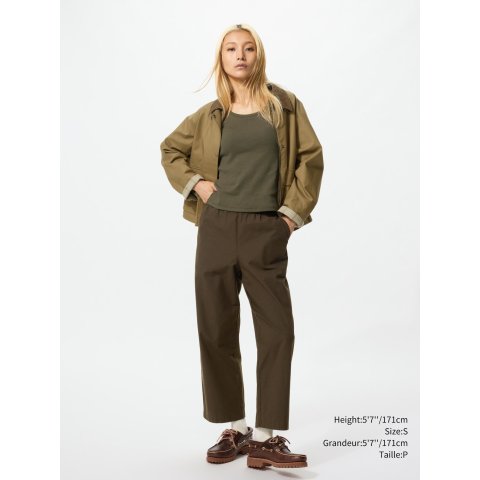 Cotton 休闲九分裤