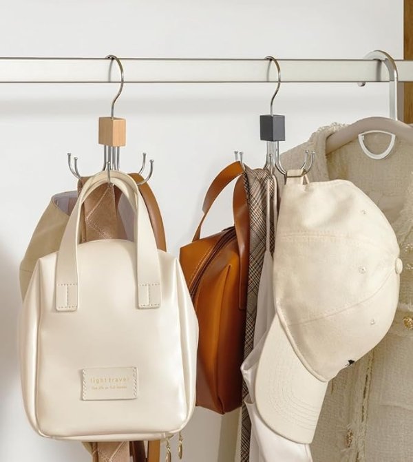 6钩旋转挂钩 黑色金属壁挂