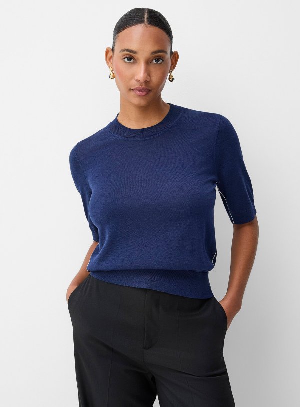 EDITO Piped 美利奴羊毛毛衣