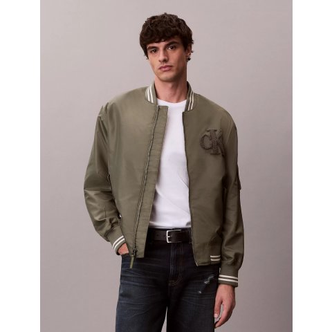 羊羔绒logo 飞行员夹克