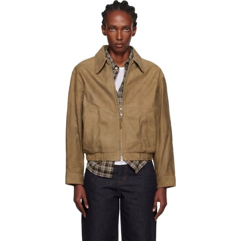 Drizzler 麂皮夹克 卡其色
