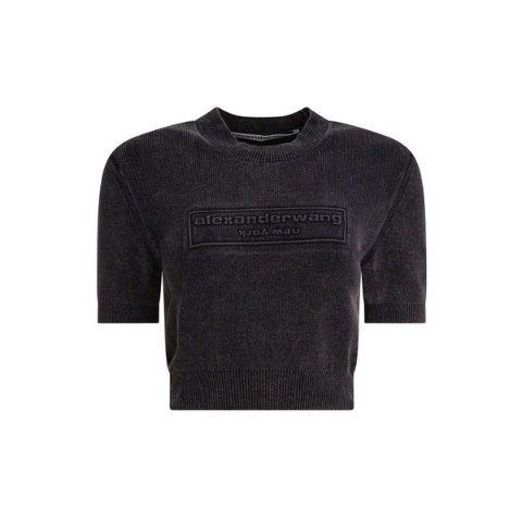 短款短袖针织衫