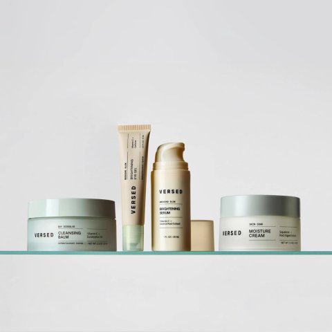 versed skin 卸妆膏+眼霜+提亮精华+保湿面霜