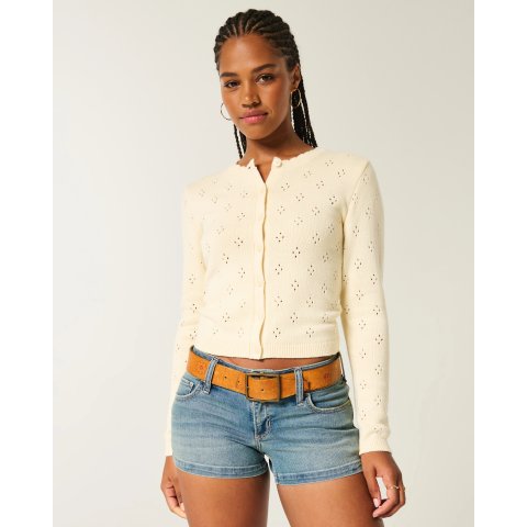 Eyelet Crew 针织开衫