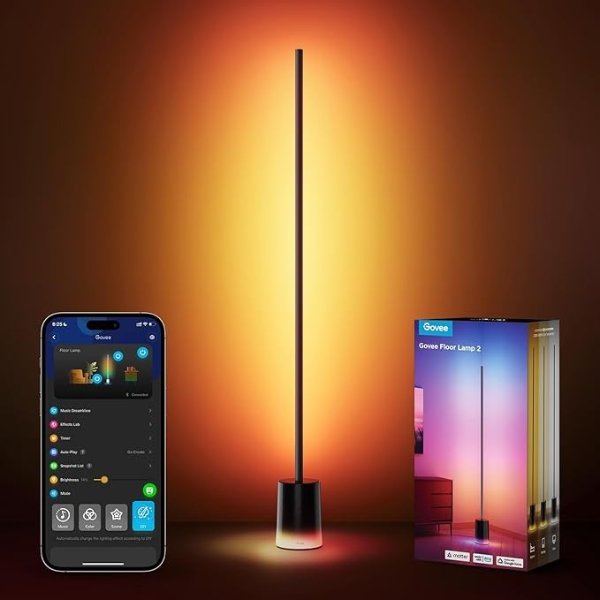 Govee Floor Lamp 2 智能氛围落地灯｜支持Matter，RGBIC渐变灯效＋音乐律动