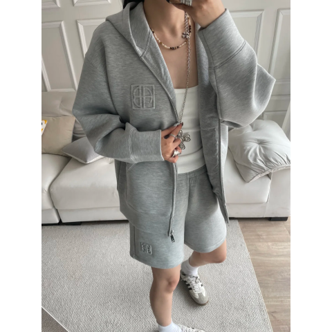 Gray Bond 连帽拉链卫衣