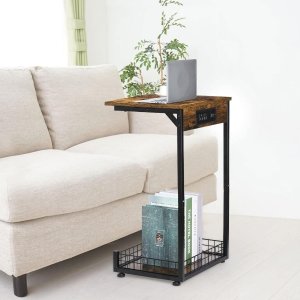 C型边桌 带充电站