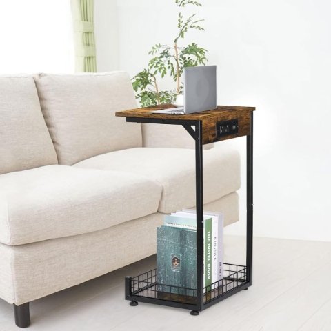 C型边桌 带充电站