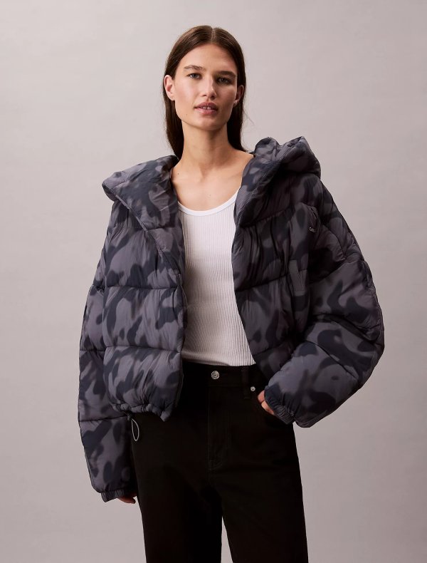 短款大连帽泡芙