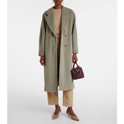 Max MaraMadame 羊毛羊绒腰带大衣