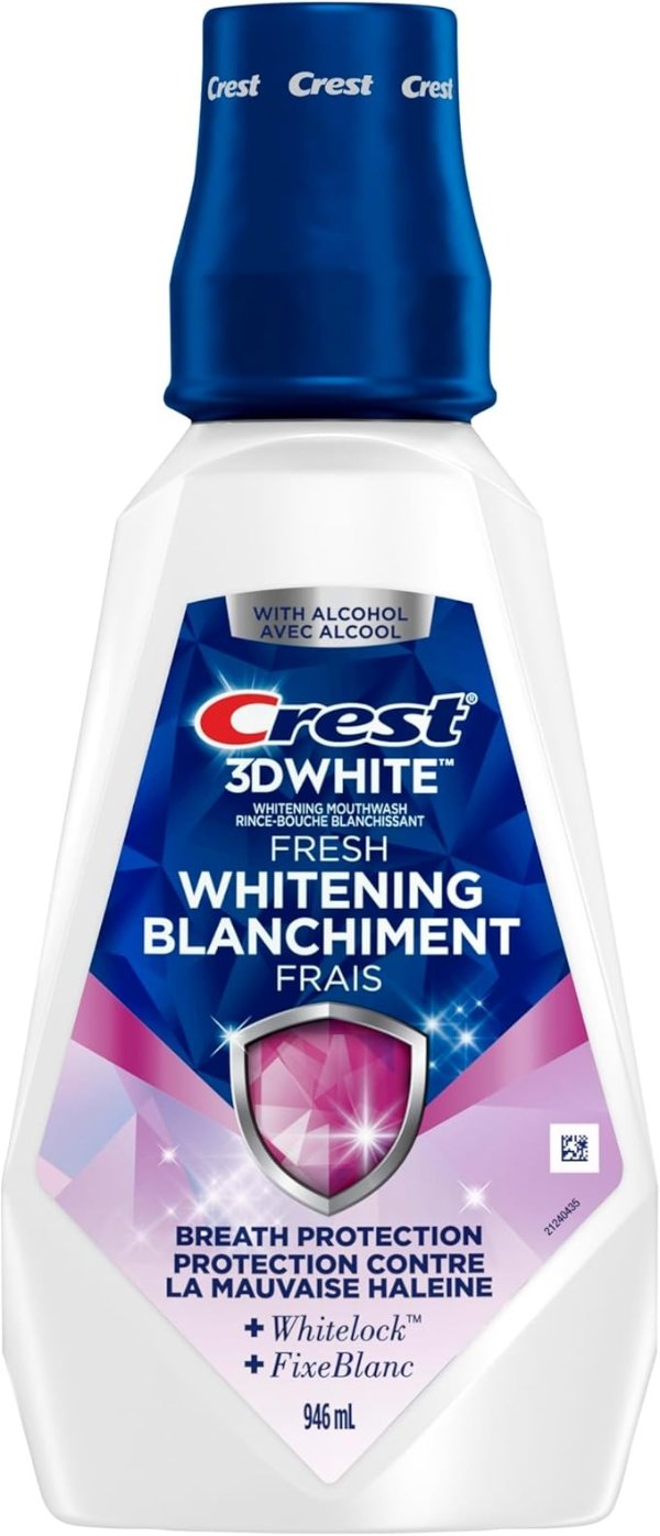 Crest 3D White 冰川薄荷漱口水 946毫升