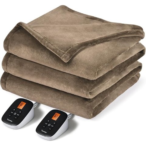 Sunable 加热电毯 84×90英寸天鹅绒