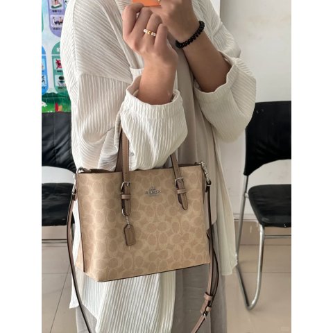 CoachCoach Mollie 25 托特包 Signature帆布