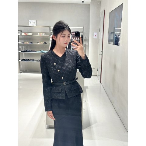 Boucle 不对称中长裙