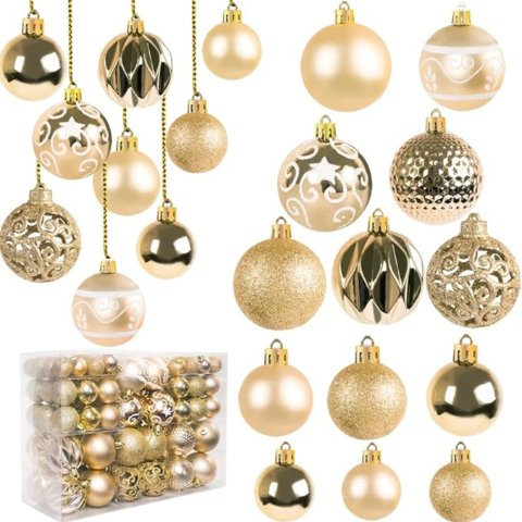 Artmag 圣诞球装饰套装 100个 香槟色