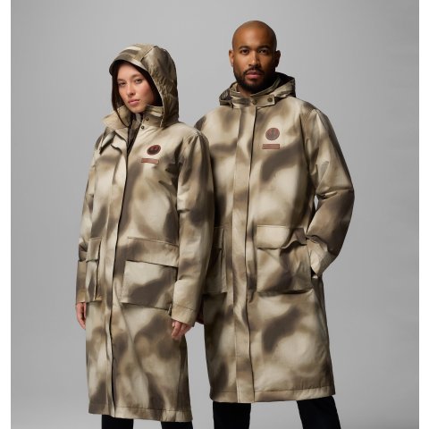 奥米金点长外套